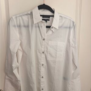 J. Crew White Casual Button Down Shirt